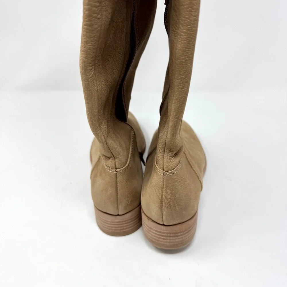 Lucky Brand Havaso Tan Over the Knee Leather Boots